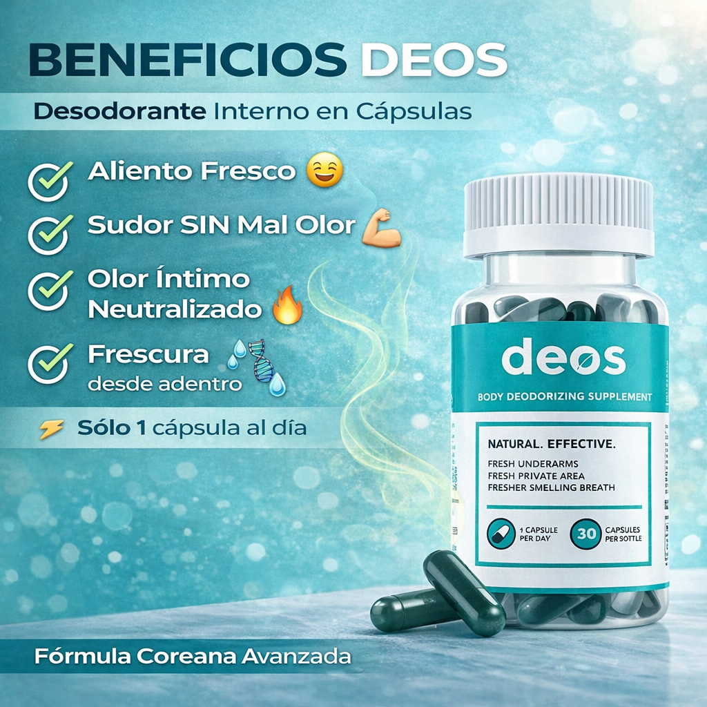 DEOS Suplemento Desodorante Interno - Frescura Natural