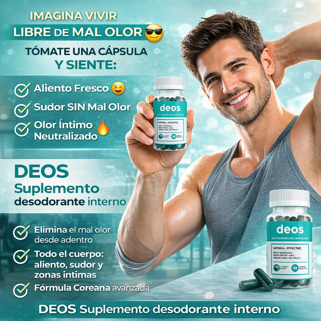 DEOS Suplemento Desodorante Interno - Frescura Natural