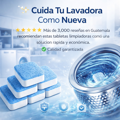 Max Home - Tabletas Limpiadoras de Lavadoras (12 Piezas)