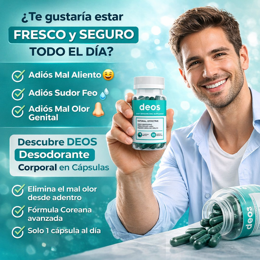 DEOS Suplemento Desodorante Interno - Frescura Natural