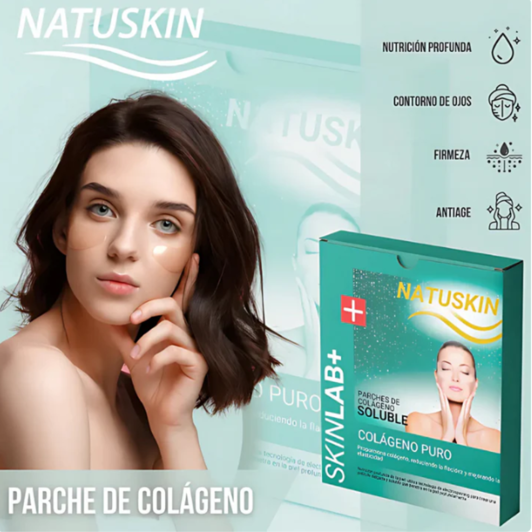 Parches de Mascarilla Soluble de Colágeno Hidrolizado (6 Pares - 12 Piezas)