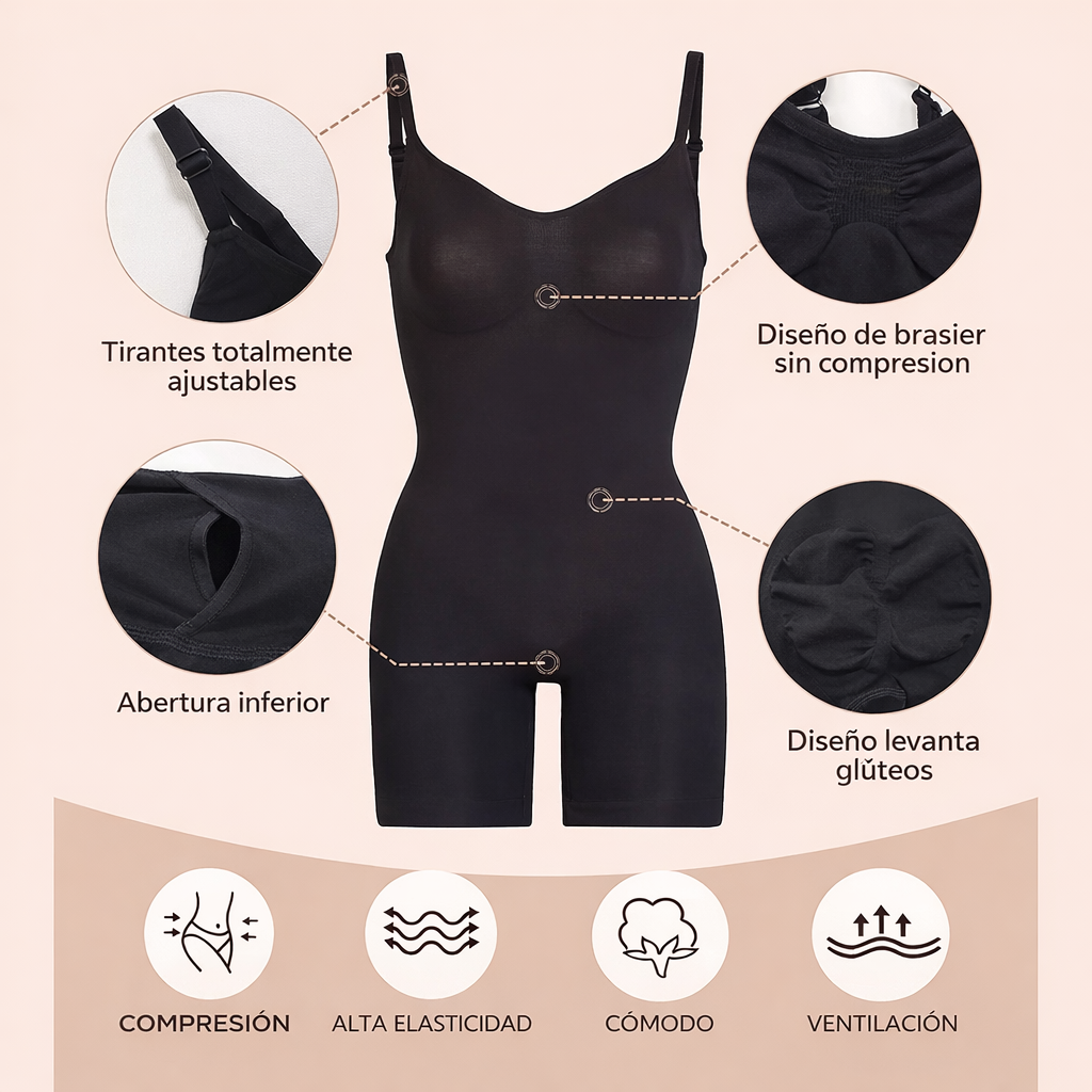 Body Faja Moldeadora (Alta Compresión 360°) + Obsequio 😍 Oferta solo por este Mes